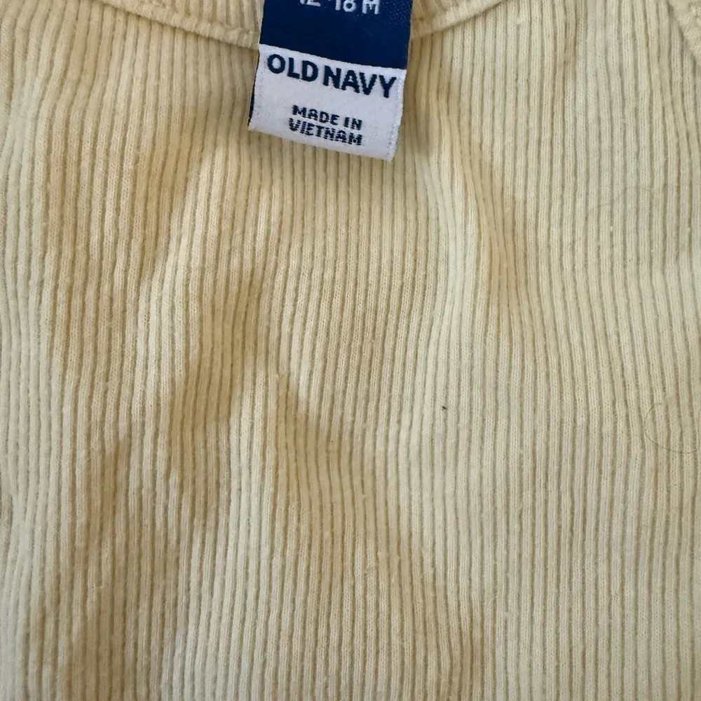 Old Navy White and Yellow Kids Matching Set